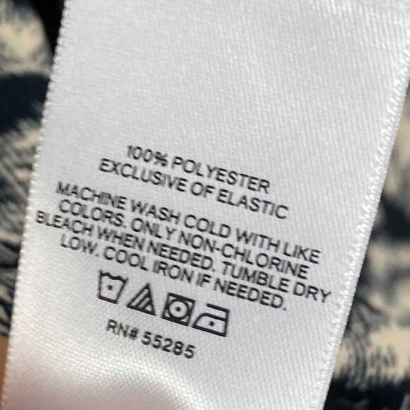 Express Animal Print Puff Sleeve Blouse Size Large V Neck Long Sleeve - Picture 6 of 11